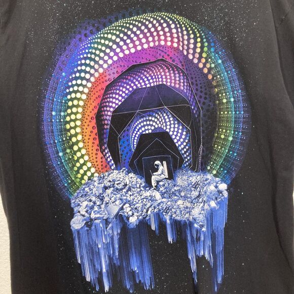 Imaginary Foundation Shirt Mens XL Astronaut Rainbow Psychedelic Art USA - Picture 2 of 13